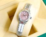 Rolex Datejust 28mm 904L Steel eta2671 Movement Pink Face White Gold Jubilee Strap Lady Watch